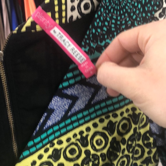 Plenty Tracy Reese Mixed Print Fit Flare Dress 390 - Picture 3 of 5